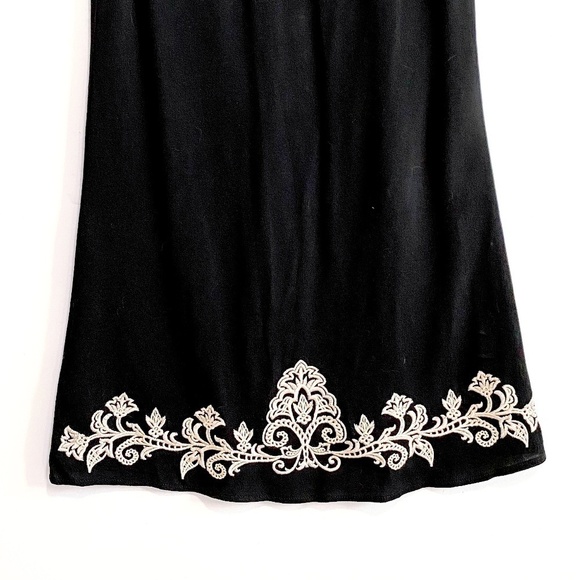 Lulus Tale to Tell Black Embroidered Shift Dress, size XS - Picture 5 of 8